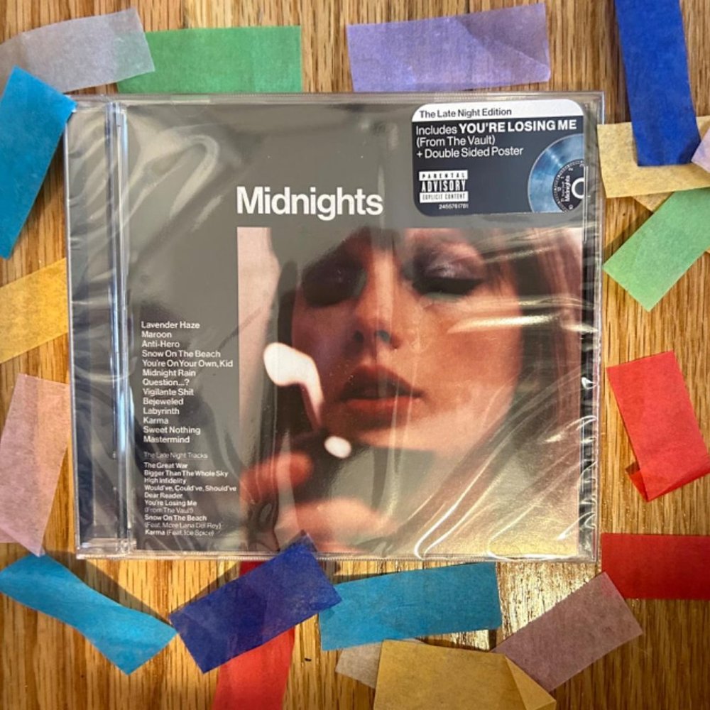 LIMITED EDITION Midnights: The Late Edition CD WITH ERAS TOUR CONFETTI & POSTER